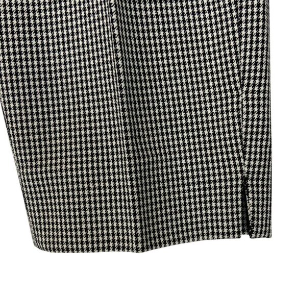 Banana Republic Sloan Pants Size 6P Womens Slim Cropped Black White Houndstooth - Picture 4 of 6